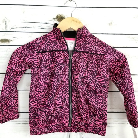 Carters 3T Jacket Pants Outfit Pink Black - Picture 2 of 5